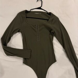 Abercrombie green bodysuit
